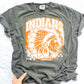 Indians Grudge | Digital Design | PNG | Original Designer | Orange | Retro | Shirt Design | Trend | Vintage Chalk Distressed | School Mascot