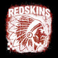 Red Skins Red Grudge | Digital Design | PNG | Original Designer Retro Shirt Design Trend | Vintage Chalk Distressed | School Mascot