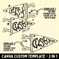 Mascot Flag Canva Template | Editable Team Shirt Design | Custom Sports Mascot Template | Sublimation & DTF Design