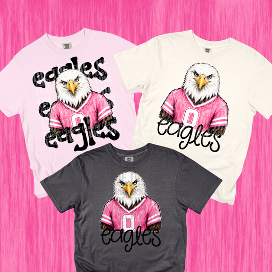 Pink Eagles Simple and Stack PNG | Preppy Design School Shirt PNG | Teacher | School Spirit Digital | Trendy
