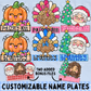 Holiday Bundle Name Plate PNG | Original Designer (Digital Design) Kid Design, Pumpkin, Turkey, Santa, Jesus