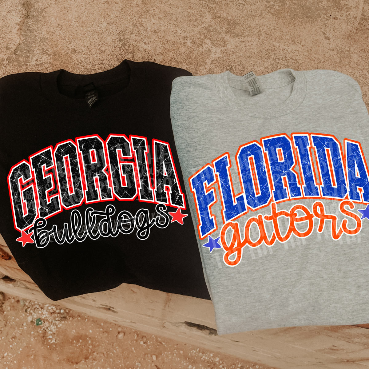 Custom Distressed Look Text Design PNG Digital Download Only