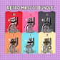 Retro Mascots Bundle PNG | Trendy Design School Shirt, Teacher, School Spirit Digital