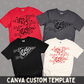 Mascot Flag Canva Template | Editable Team Shirt Design | Custom Sports Mascot Template | Sublimation & DTF Design