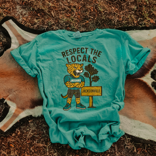 Respect the Locals | Digital Design | PNG | Sublimation | Jacksonville | Retro | Shirt Design | Trend | Vintage Chalk Distressed