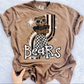 Bears Retro Mascot PNG | Trendy Design School Shirt, Teacher, School Spirit Digital