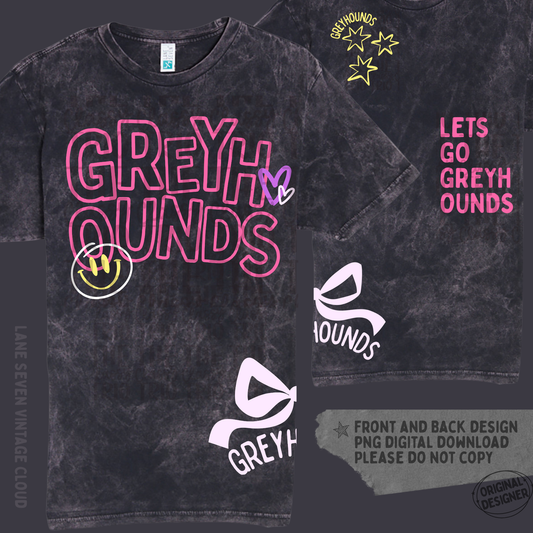 Greyhounds Doodle | Digital Design | PNG | Sublimation | Shirt Design | Trending | Original Designer