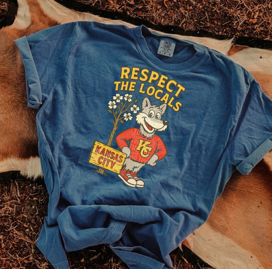 Respect the Locals | Digital Design | PNG | Sublimation | Kansas | Retro | Shirt Design | Trend | Vintage Chalk Distressed
