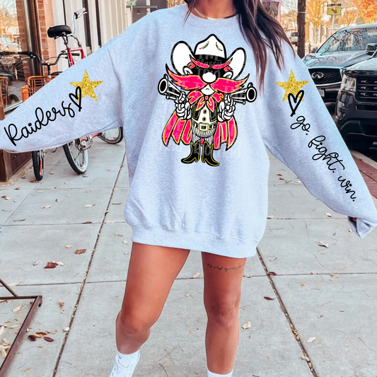 Raider Glitz Glam | Team Drawing Digital Design | PNG | Sublimation | Preppy Mascot Design | Kid Adult Shirt Design | Original Creator