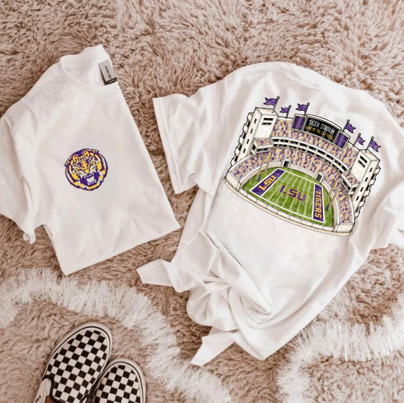 Purple & Gold Yellow Football Stadium PNG | Gameday Clipart | Sports Stadium Illustration | Digital Download | Shirt Design PNG | Boutique Graphic