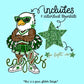 Eagles Mascot PNG | Team Spirit Sublimation Design, Green Cheerleading, School Spirit Wear (Digital File)