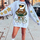 Eagles Mascot PNG | Team Spirit Sublimation Design, Green Gold Cheerleading, School Spirit Wear (Digital File)