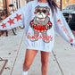 Bulldogs Mascot PNG | Team Spirit Sublimation Design, Red White Cheerleading, School Spirit Wear (Digital File)