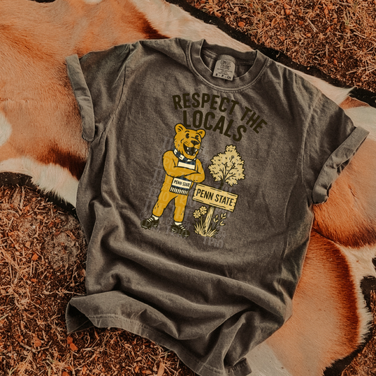 Respect the Locals | Digital Design | PNG | Sublimation | Penn | Retro | Shirt Design | Trend | Vintage Chalk Distressed