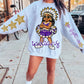 Indians Purple Gold Cheer Mascot PNG | Team Spirit Sublimation DTF Design, Cheerleading, School Spirit Wear Trending (Digital File)
