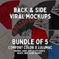Comfort Color Mock Flat Lay - Back & Side D