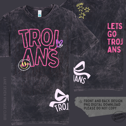 Trojans Doodle | Digital Design | PNG | Sublimation | Shirt Design | Trending | Original Designer