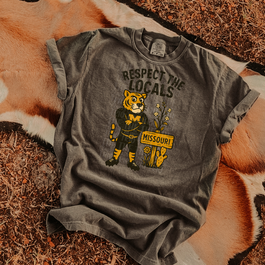 Respect the Locals | Digital Design | PNG | Sublimation | Missouri | Retro | Shirt Design | Trend | Vintage Chalk Distressed