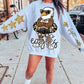 Eagles Mascot PNG | Team Spirit Sublimation Design, Black Gold Cheerleading, School Spirit Wear (Digital File)