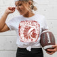Red Skins Red Grudge | Digital Design | PNG | Original Designer Retro Shirt Design Trend | Vintage Chalk Distressed | School Mascot