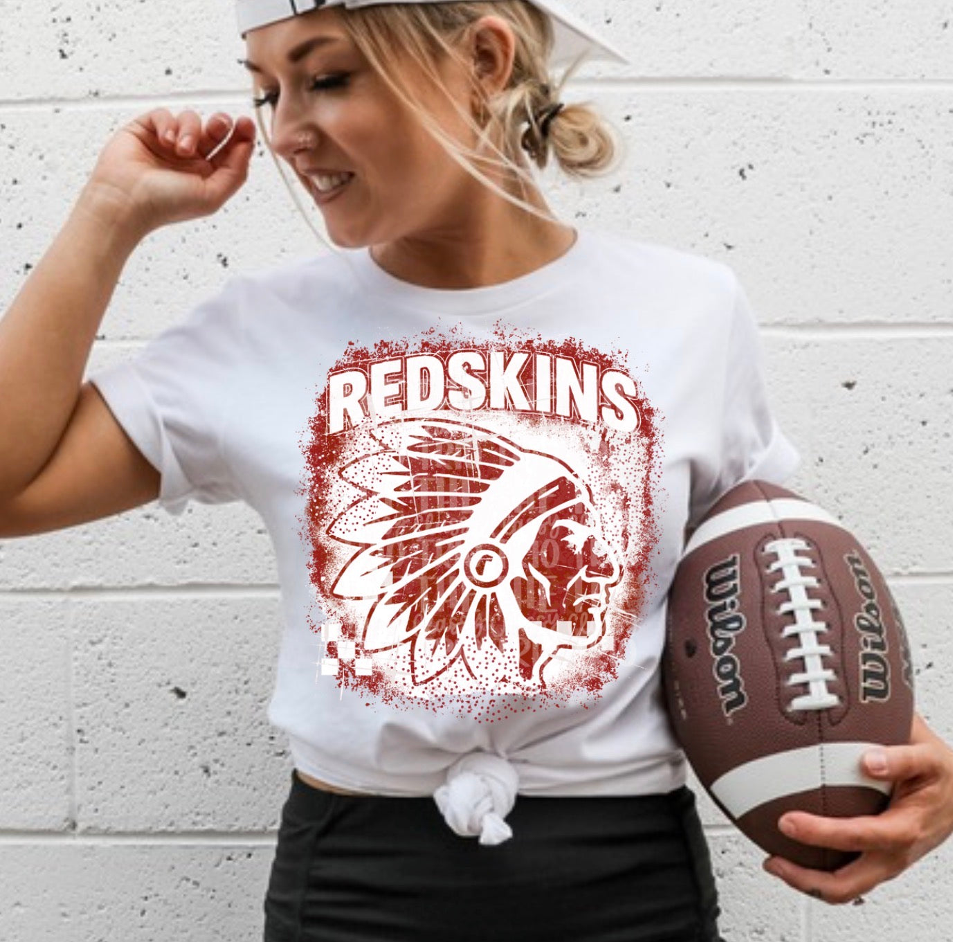 Red Skins Red Grudge | Digital Design | PNG | Original Designer Retro Shirt Design Trend | Vintage Chalk Distressed | School Mascot