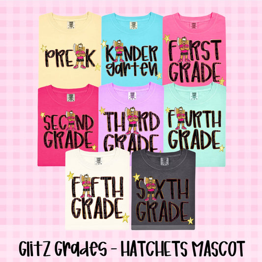 Glitz Hatchets School Grades Bundle PNG | Preppy Design School Shirt PNG | Teacher | School Spirit Digital | Trendy