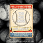 Vintage Baseball Card Template PNG Design (Digital Download)