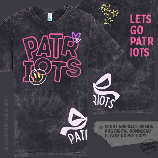 Patriot Doodle | Digital Design | PNG | Sublimation | Shirt Design | Trending | Original Designer | Gift Idea | Bow