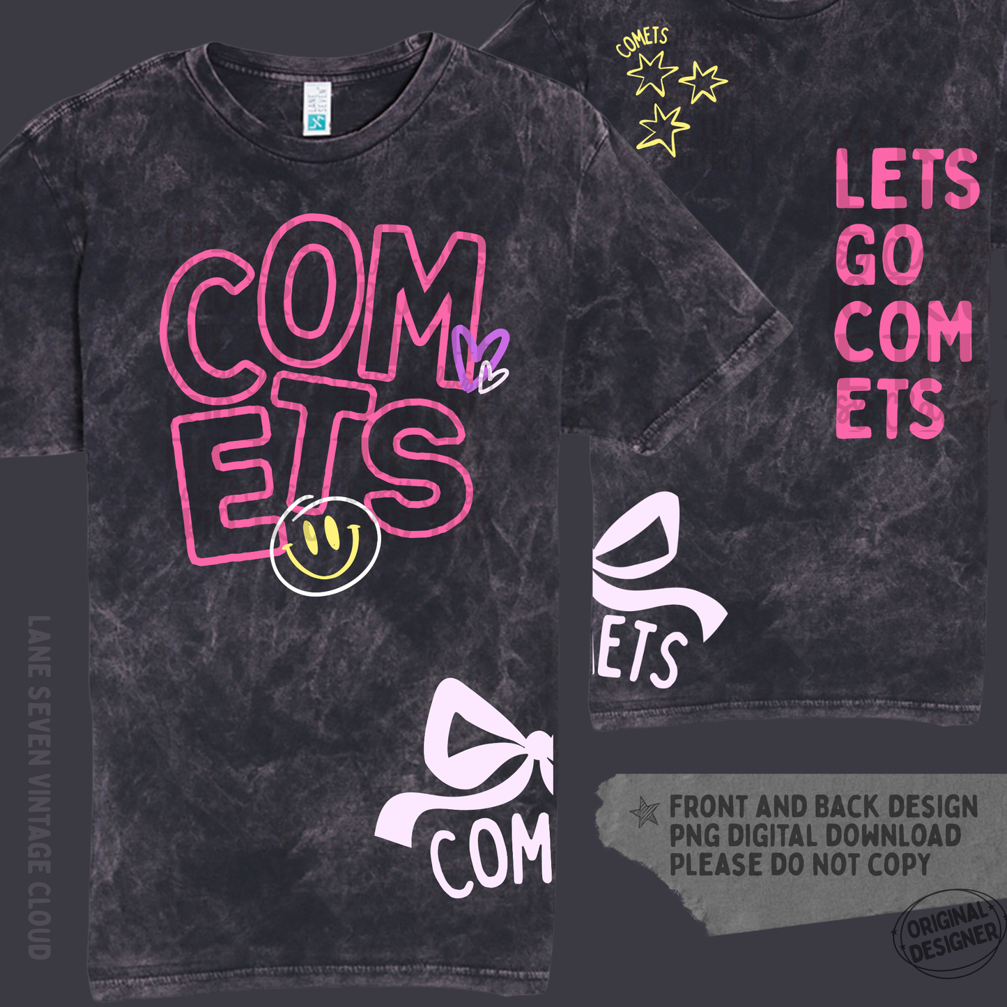 Comets Doodle | Digital Design | PNG | Sublimation | Shirt Design | Trending | Original Designer