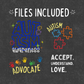Autism Awareness Acceptance Doodle | Digital Design | PNG | Sublimation | Shirt Design | Trending | Original Designer | Gift Idea