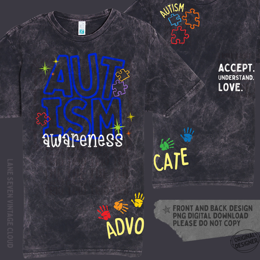 Autism Awareness Acceptance Doodle | Digital Design | PNG | Sublimation | Shirt Design | Trending | Original Designer | Gift Idea