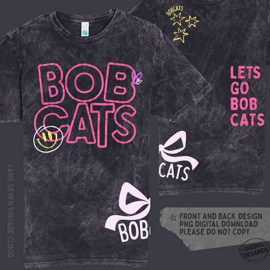 Bobcats Doodle | Digital Design | PNG | Sublimation | Shirt Design | Trending | Original Designer