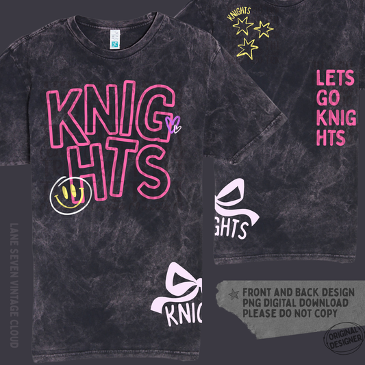 Knights Doodle | Digital Design | PNG | Sublimation | Shirt Design | Trending | Original Designer