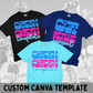 Funky School Canva Template | Editable Team Shirt Design | Custom Sports Mascot Template | Sublimation & DTF Design