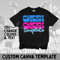 Funky School Canva Template | Editable Team Shirt Design | Custom Sports Mascot Template | Sublimation & DTF Design