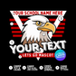 Spirit Mascot Canva Template | Editable Team Shirt Design | Custom Sports Mascot Template | Sublimation & DTF Design