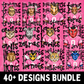 Pink Mascot Bundle PNG | Preppy Design School Shirt PNG | Teacher | School Spirit Digital | Trendy