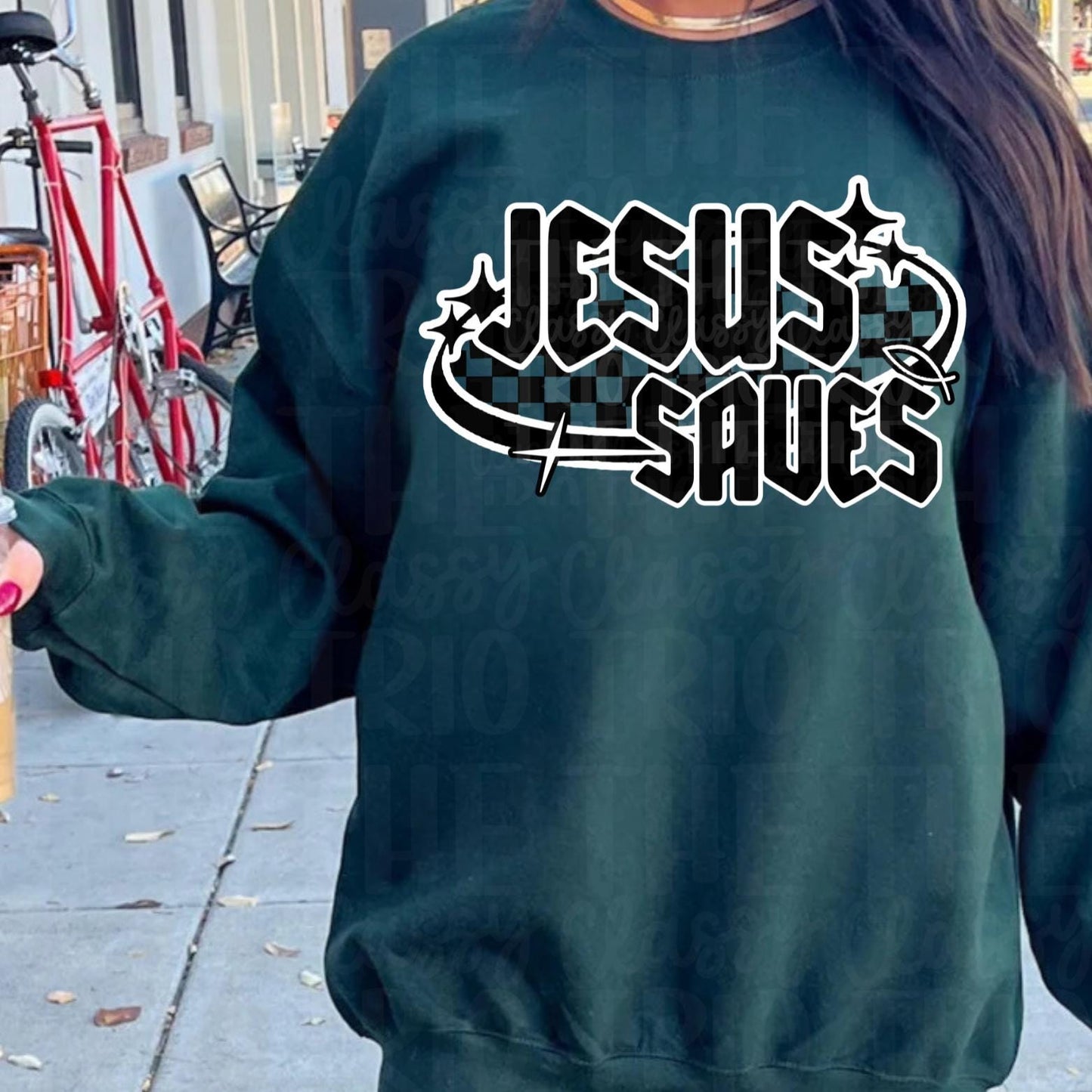 Jesus Saves | Faith Religious | Digital Design | PNG | Preppy | Christian | Y2K | Sublimation | T-Shirt Design | Trending Shirt