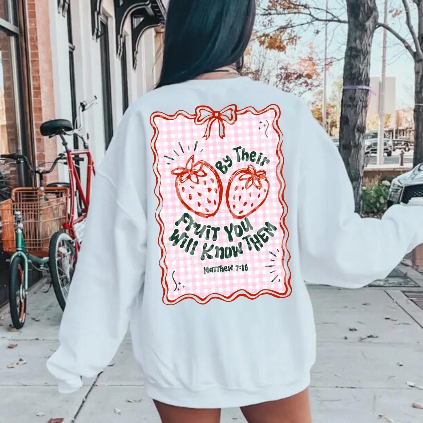 Strawberry Coquette | Digital Design | PNG | Sublimation | Strawberry Festival | Bible Verse | Kid Adult Shirt Design | Original Creator