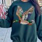 Faux Rhinestone Mallard Duck Flying | Digital Design | PNG | Sublimation | DTF | Agriculture | Hunting Shirt Design | Country | Trending