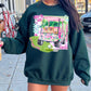 Preppy Floral Puppy Golf | PNG | Digital Design | Golf Cart Caddy | Checkered | Sublimation | DTF | Shirt Design | Trending