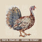 Faux Rhinestone Turkey | Digital Design | PNG | Sublimation | DTF | Agriculture | Dazzle | Shirt Design | Country | Trending | Hunting