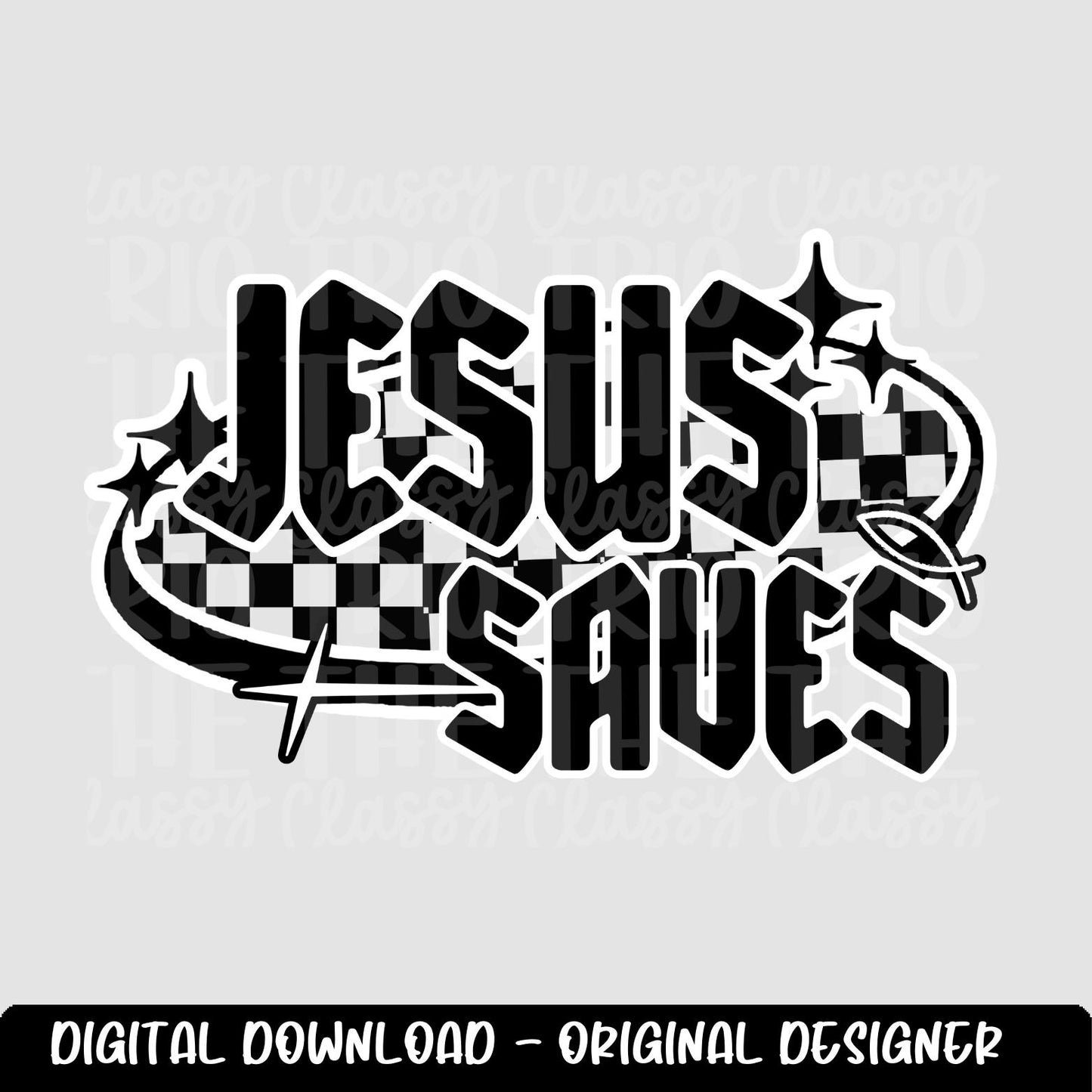 Jesus Saves | Faith Religious | Digital Design | PNG | Preppy | Christian | Y2K | Sublimation | T-Shirt Design | Trending Shirt