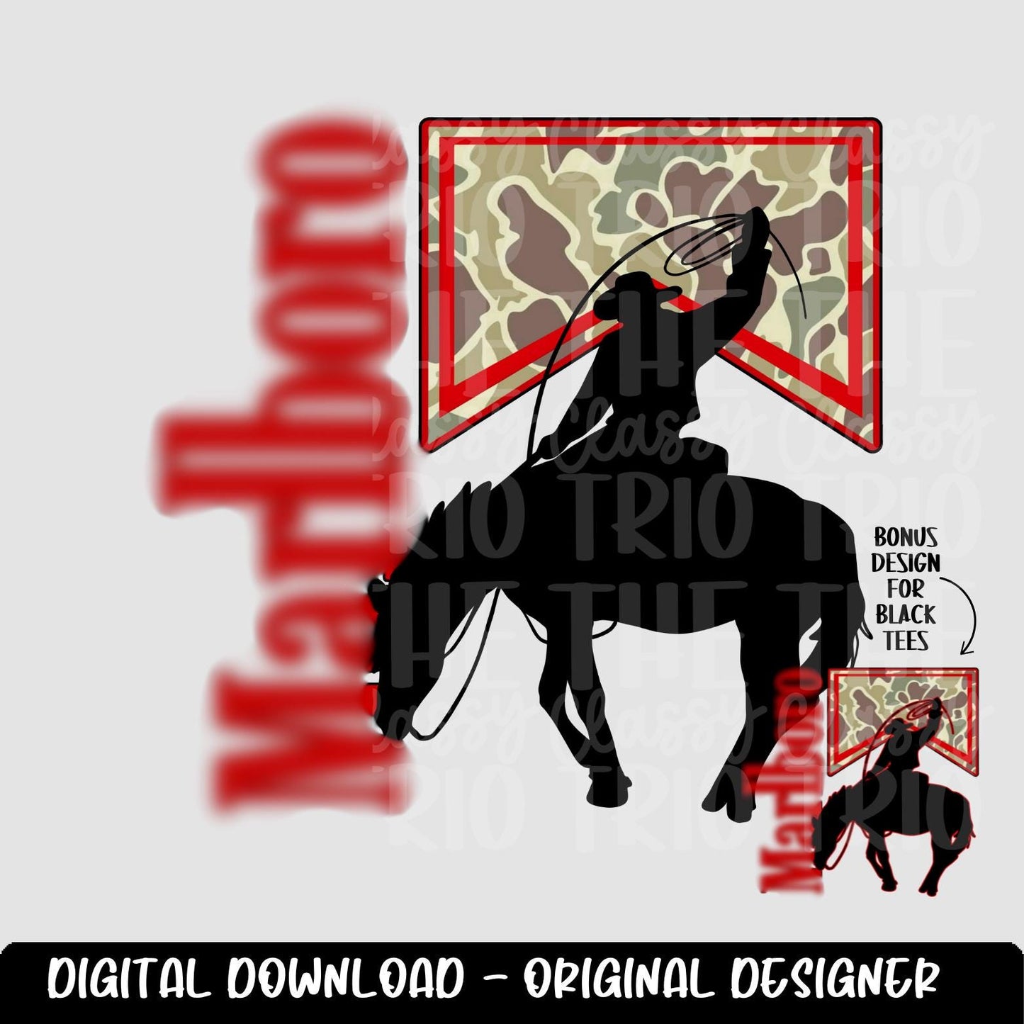 Old Camo Cowboy | Digital Design | PNG | Sublimation | Camouflage | Retro Western | Country Shirt Design | Trend Shirt | Vintage