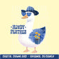Silly Goose Western Howdy | Digital Design | PNG | Sublimation | Western Design | Preppy | Funny Shirt Design | Jean Pocket Flowers