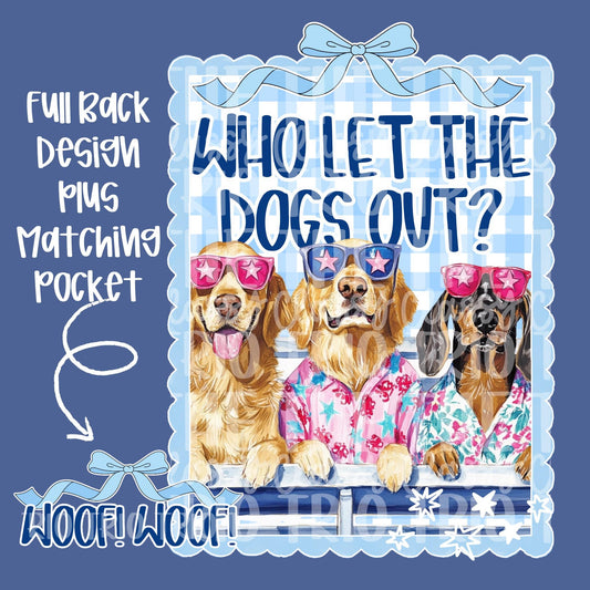 Preppy Baseball Dogs in Bleacher | PNG | Digital Design | Floral | Who Let The Dogs Out | Sublimation | Shirt Design | Sports Coquette