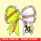 Softball and Baseball Mom | Digital Design | PNG | Sublimation | Coquette | Bow| Shirt Design | Trending | Mom of Both