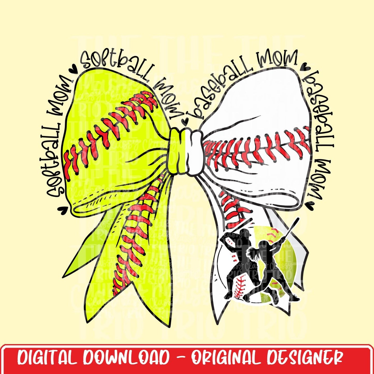 Softball and Baseball Mom | Digital Design | PNG | Sublimation | Coquette | Bow| Shirt Design | Trending | Mom of Both
