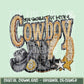 Should of Been A Cowboy Faux Rhinestone | Digital Design | PNG | Sublimation DTF | Retro Western | Country Shirt Design | Trend Shirt |