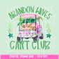 Preppy Abandon Wives Cart Club | PNG | Digital Design | Golf Cart Caddy | Floral | Sublimation | DTF | Shirt Design | Trending